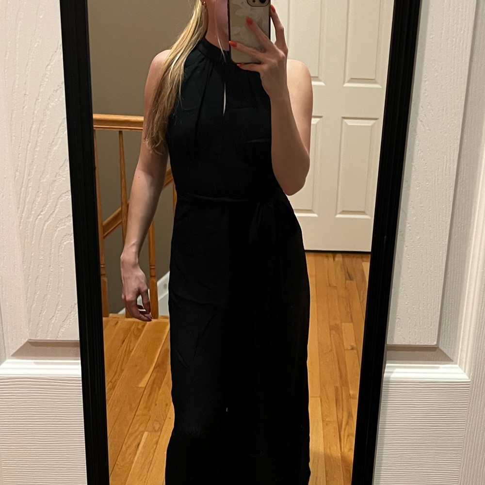 black jumpsuit